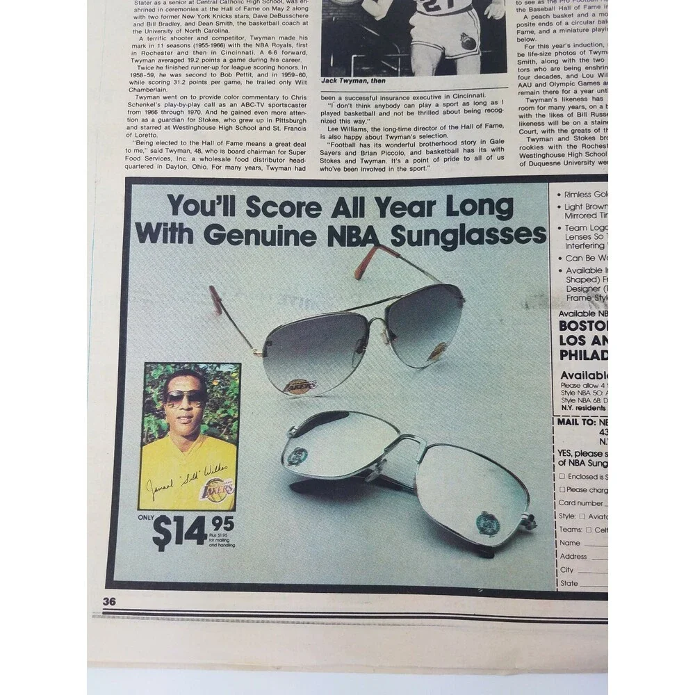 VTG 1983 NBA Today Newspaper Magazine Basketball Lakers MAGIC Spurs 80s RARE